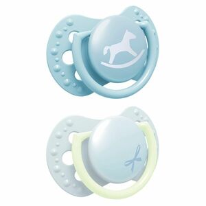 LOVI Dudlík silikonový symetrický dynamický baby shower modrý 2 kusy obraz