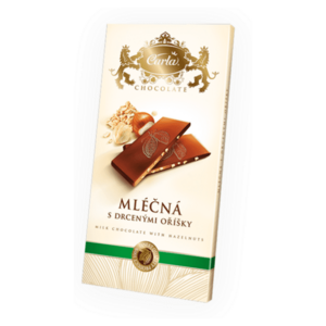 CARLA Mléčná čokoláda s drcenými oříšky 80 g obraz