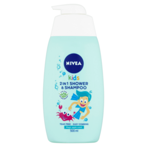 NIVEA Kids Dětský sprchový gel a šampon 2v1 s jablečnou vůní 500 ml obraz
