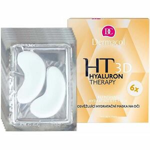 DERMACOL 3D Hyaluron Therapy Osvěžující hydratační maska na oči 6 x 6 g obraz