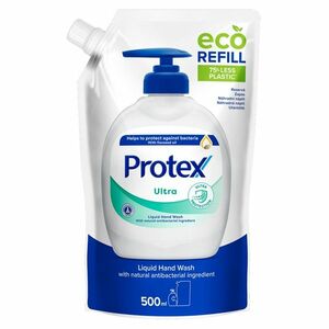 PROTEX Ultra Tekuté mýdlo s přirozenou antibakteriální ochranou náhradní náplň 500 ml obraz
