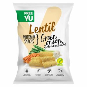 FREEYOU Lentil multigrain snack green onion bylinkové chipsy 70 g obraz