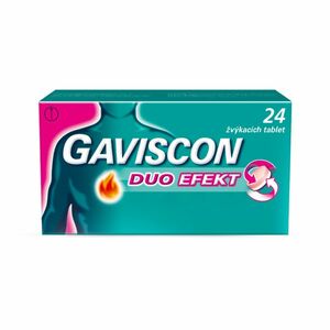GAVISCON Duo Efekt žvýkací tablety 24 kusů obraz
