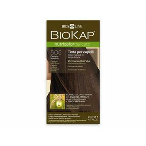 Biokap Nutricolor Delicato - Barva na vlasy 5.05 Hnědá - světlý kaštan 140 ml obraz