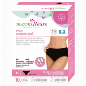 Masmi Menstruační kalhotky z BIO bavlny - klasický střih 1 ks XL obraz
