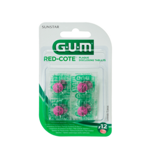 GUM Tablety k indikaci zubního plaku RED Cote12 tablet obraz
