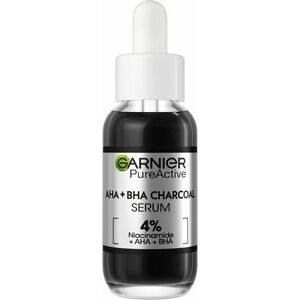 Garnier Pure Active Sérum proti nedokonalostem AHA + BHA Charcoal 30 ml obraz
