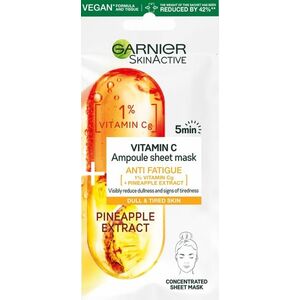 Garnier Skin Naturals síla ampulí v textilní masce s vitamínem C a extraktem z ananasu 15 g obraz