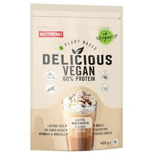 Nutrend Delicious Vegan 60% Protein latte macchiato 450 g obraz