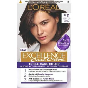 L'Oréal Paris Excellence Cool Creme 5.11 Ultra popelavá světlá hnědá Permanentní barva obraz