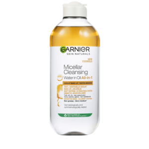 Garnier dvoufázová micelární voda s olejem pro odstranění voděodolného make-upu 400 ml obraz