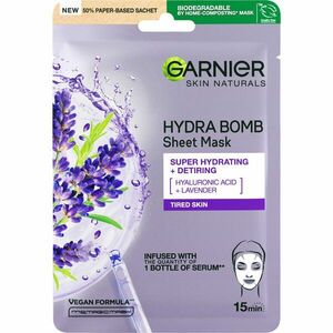 Garnier Skin Naturals Hydratační textilní maska proti projevům únavy s výtažkem z levandule 28 g obraz