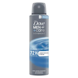 DOVE MEN+CARE Advanced Clean Comfort Antiperspirant sprej 150 ml obraz