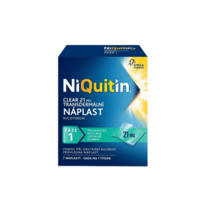 NiQuitin Clear - Fáze 1 Nikotinové náplasti 7 x 21 mg obraz