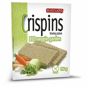 EXTRUDO Crispins chlebíček veggie garden BIO 100 g obraz