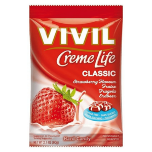 VIVIL Creme life jahoda drops bez cukru 110g obraz