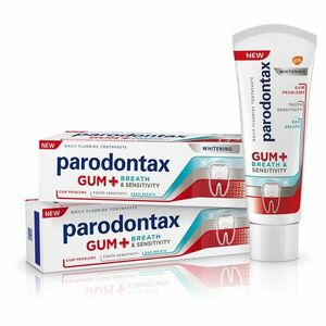 PARODONTAX Zubní pasta Gum + Breath & Sensitivity Whitening 2 x 75 ml obraz