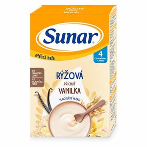 SUNAR Mléčná rýžová kaše vanilková 4m+ 210 g obraz