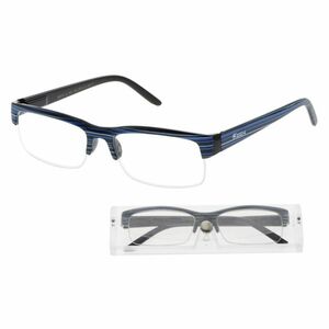 KEEN Čtecí brýle + 2.50 modro-černé s pouzdrem flex, Počet dioptrií: +2, 50 obraz