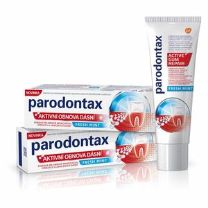 PARODONTAX Zubní pasta Fresh Mint Aktivní obnova dásní 2 x 75 ml obraz