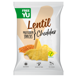 FREEYOU Lentil multigrain snack cheddar chipsy 70 g obraz