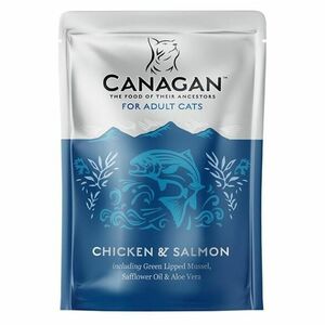 CANAGAN Chicken & salmon kapsička pro kočky 85 g obraz
