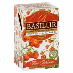 BASILUR Fruit Strawberry & Raspberry 25 sáčků obraz