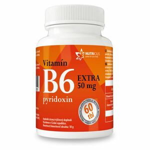 NUTRICIUS Vitamín B6 extra 50 mg pyridoxin 60 tablet obraz