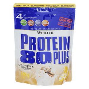 WEIDER Protein 80 plus příchuť sušenky a smetana 500 g obraz