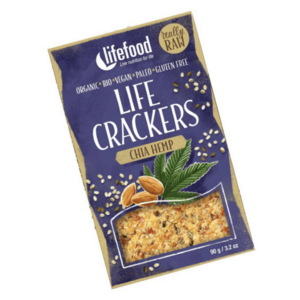 LIFEFOOD Life crackers konopné s chia RAW BIO 90 g obraz