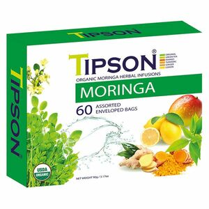 TIPSON Variace bylinných čajů s moringou a přírodním aroma BIO 60 sáčků obraz