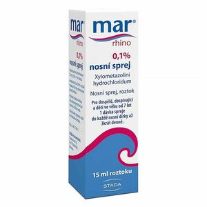 MAR RHINO 0, 1% Nosní sprej 15 ml / 15 mg obraz