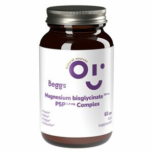 BEGGS Magnesium bisglycinate 380 mg + P5P complex 1, 4 mg 60 kapslí obraz
