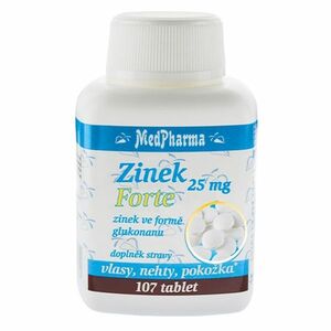 MEDPHARMA Zinek Forte 25 mg 107 tablet obraz