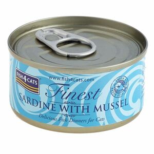 FISH4CATS Finest sardinka s mušlemi konzerva pro kočky 70 g obraz