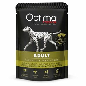 OPTIMA NOVA Dog Adult Rabit & Turkey kapsa pro psy 300 g obraz