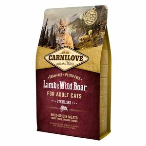 CARNILOVE Lamb & Wild Boar Grain Free granule pro kastrované kočky 1 ks, Hmotnost balení: 6 kg obraz