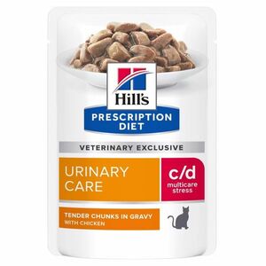 HILL'S Prescription Diet c/d Multicare Stress kuře kapsičky pro kočky 12 x 85 g obraz