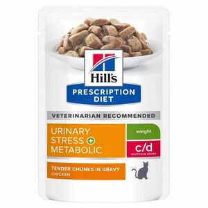 HILL'S Prescription Diet c/d Multicare Stress + Metabolic kapsičky pro kočky 12 x 85 g obraz