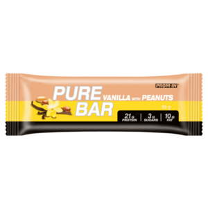 PROM-IN Essential Pure bar proteinová tyčinka vanilka s arašídy 65 g obraz