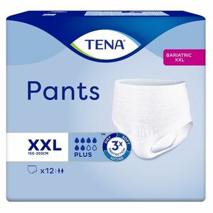 TENA Pants plus Bariatric natahovací absorpční kalhotky 6 kapek vel. XXL 12 kusů obraz