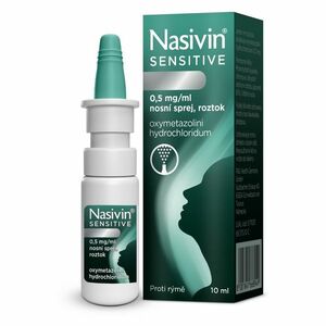 NASIVIN® Sensitive 0, 5 mg/ml nosní sprej, roztok 10 ml obraz