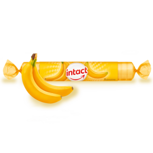 INTACT Hroznový cukr s vitamínem C příchuť banán 40 g obraz