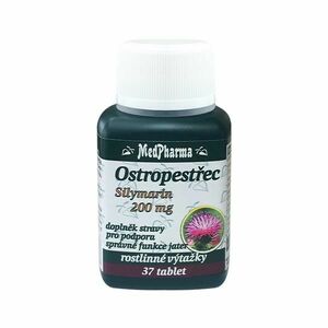 Medpharma Ostropestřec Silymarin 200 mg 37 tablet obraz