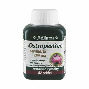 Medpharma Ostropestřec Silymarin 200 mg 67 tablet obraz