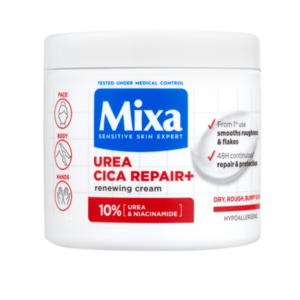 Mixa Urea Cica Repair+ regenerační tělová péče pro velmi suchou, hrubou pokožku 400 ml obraz