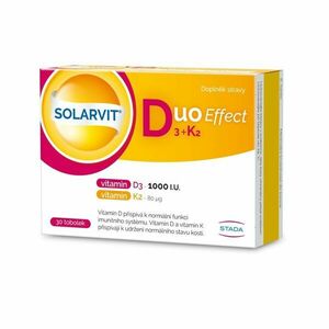 SOLARVIT Duo Effect D3 + K2 30 tobolek obraz