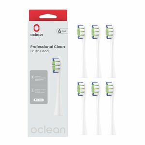 Oclean Professional Clean náhradní hlavice 6 ks bílé obraz