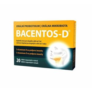 BACENTOS-D Orální probiotikum 20 tablet obraz