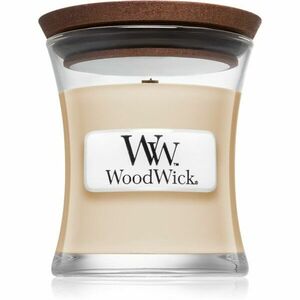 Woodwick Vanilla Bean vonná svíčka s dřevěným knotem 85 g obraz